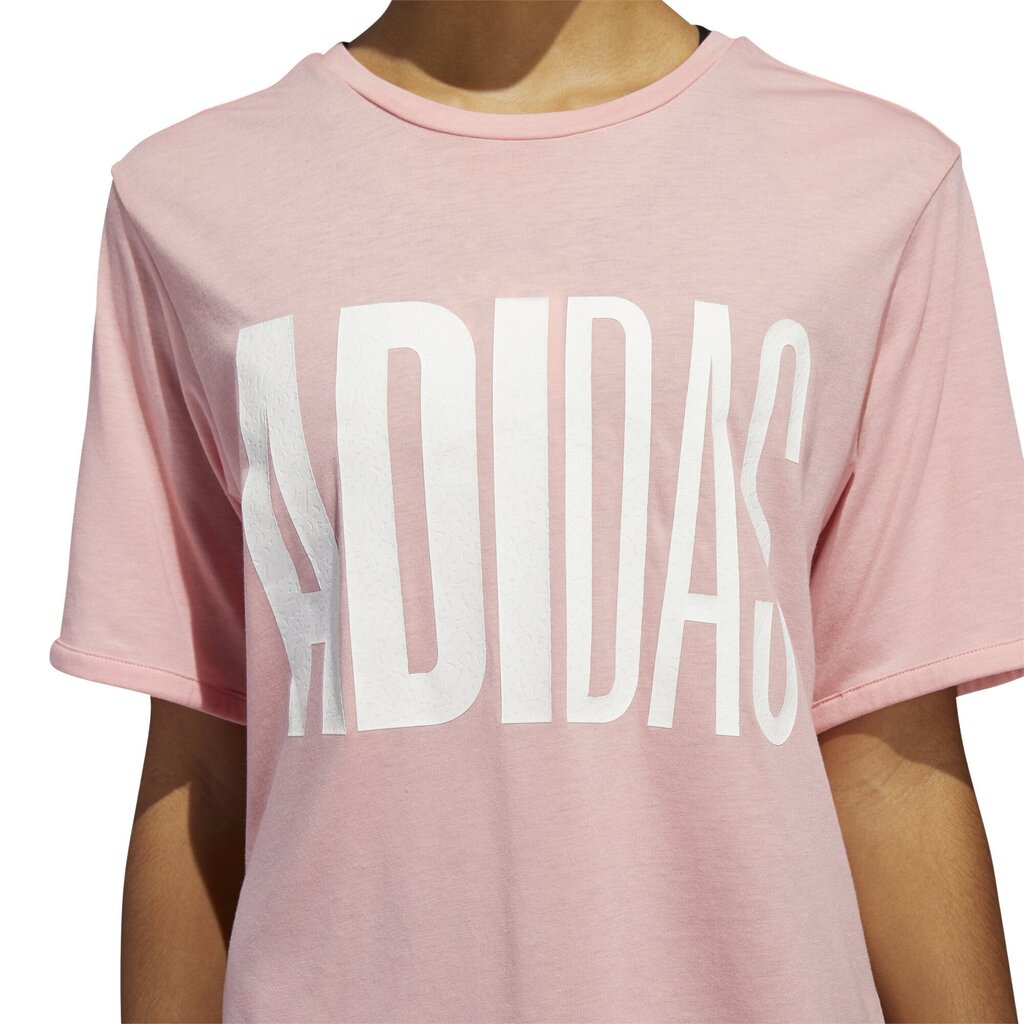 Pluus Adidas Univ Tee 1 W Pink hind ja info | Naiste spordiriided | kaup24.ee