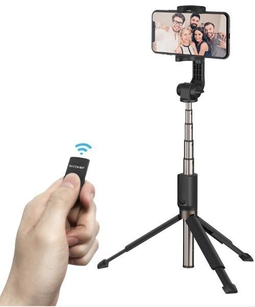 Selfiepulk BlitzWolf BW-BS4 Black hind ja info | Selfie sticks | kaup24.ee