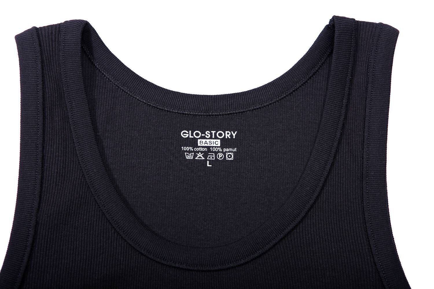 T-särk meestele Glo Story Black hind ja info | Meeste T-särgid | kaup24.ee