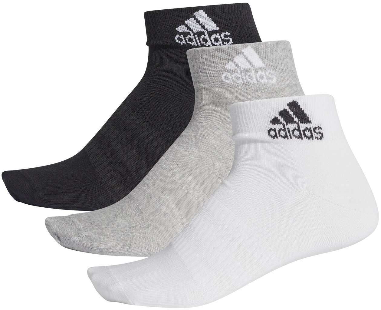 Sokid Adidas Light Ank 3Pp Black Grey White hind ja info | Meeste sokid | kaup24.ee