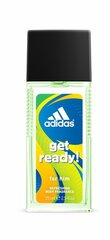 Дезодорант-спрей Adidas Get Ready! для мужчин, 75 мл цена и информация | Мужская парфюмированная косметика | kaup24.ee