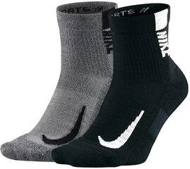 Носки Nike U NK Mltplier Ankle 2PR  Grey Black цена и информация | Мужские носки | kaup24.ee