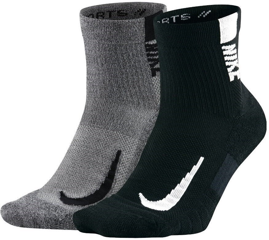 Nike Sokid U NK Mltplier Ankle 2PR Grey Black цена и информация | Meeste sokid | kaup24.ee