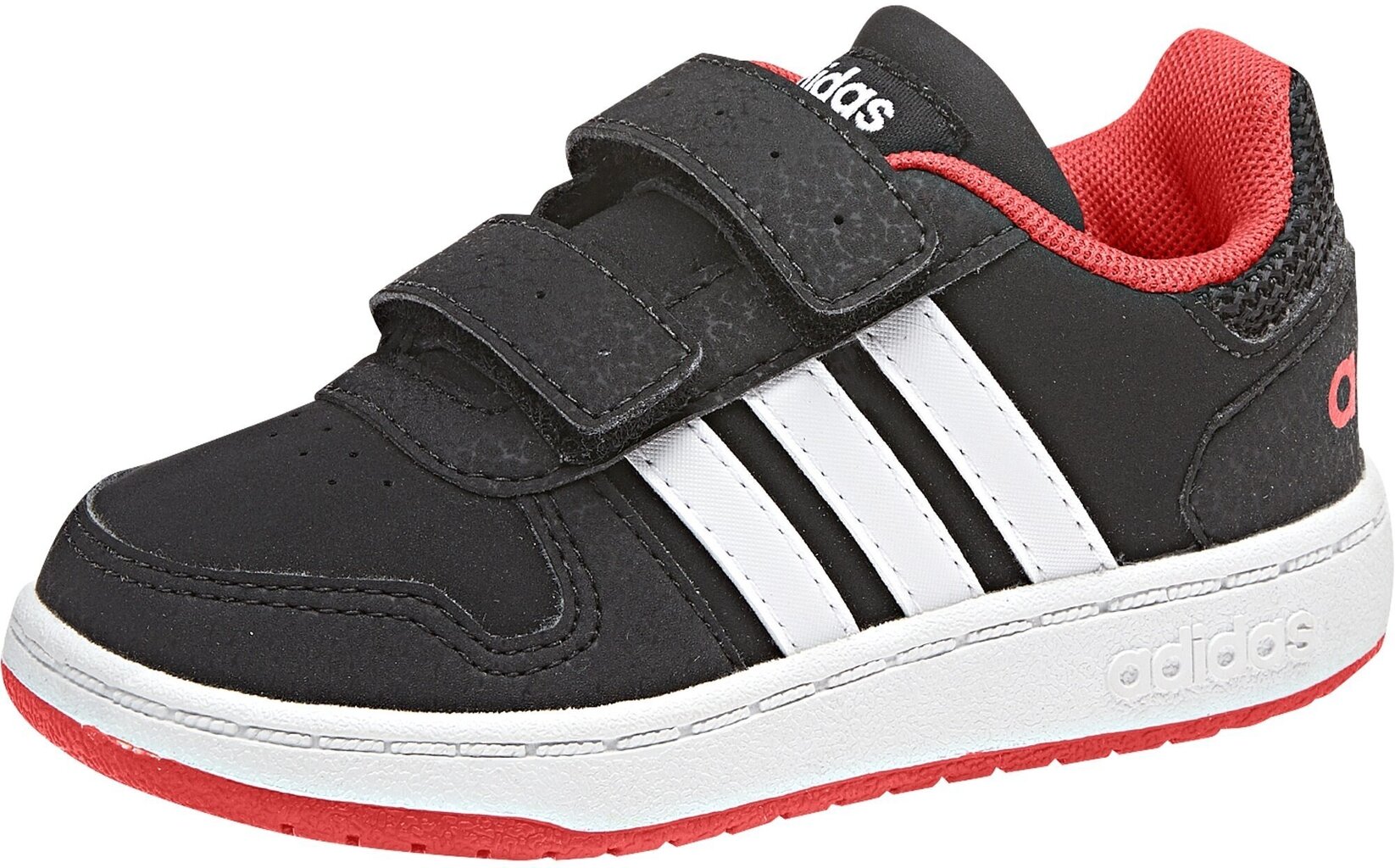 Jalanõud lastele Adidas Hoops 2.0 Cmf Black Red hind ja info | Laste spordijalatsid | kaup24.ee