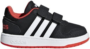 Jalanõud lastele Adidas Hoops 2.0 Cmf Black Red цена и информация | Детская спортивная обувь | kaup24.ee