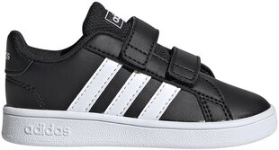 Jalanõud lastele Adidas Grand Court I Black цена и информация | Детская спортивная обувь | kaup24.ee