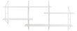 2 rippriiuli komplekt Belfast, 76 cm, valge hind ja info | Riiulid | kaup24.ee