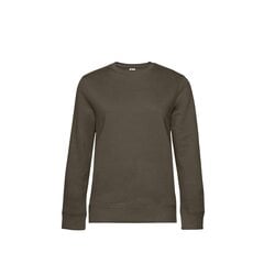 B&C Naised/Ladies Queen Crew Neck Sweat, Khaki UTFK159_khaki hind ja info | Naiste pusad | kaup24.ee