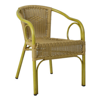 Стул Bambus, бежевый цена и информация | Садовые стулья, кресла, пуфы | kaup24.ee