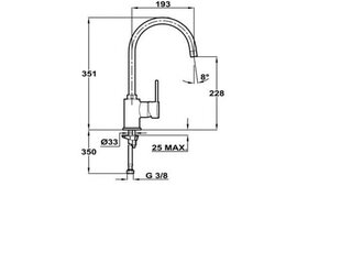 Смеситель для раковины Teka Ares 303 цена и информация | Кухонные смесители | kaup24.ee