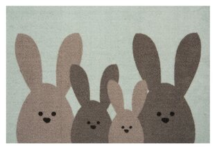 Hanse Home uksematt Printy Bunny Family, 40x60 cm цена и информация | Придверные коврики | kaup24.ee