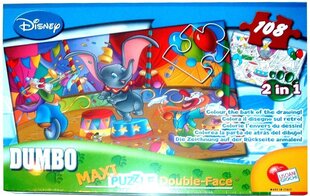 Puzzle 2in1 108TK Maxi Dumbo 5819 цена и информация | Пазлы | kaup24.ee