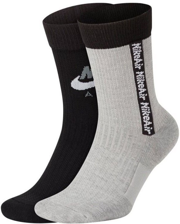 Nike Sokid U Snkr Sox Crew 2PR Black Grey цена и информация | Meeste sokid | kaup24.ee