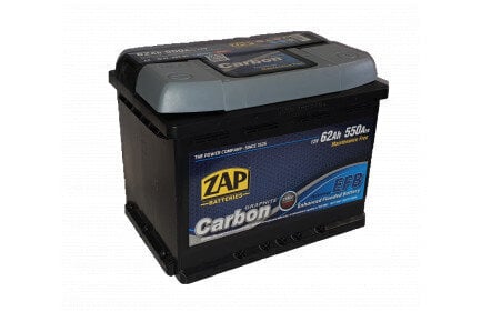 ZAP Carbon EFB 62Ah 550A aku hind ja info | Akud | kaup24.ee