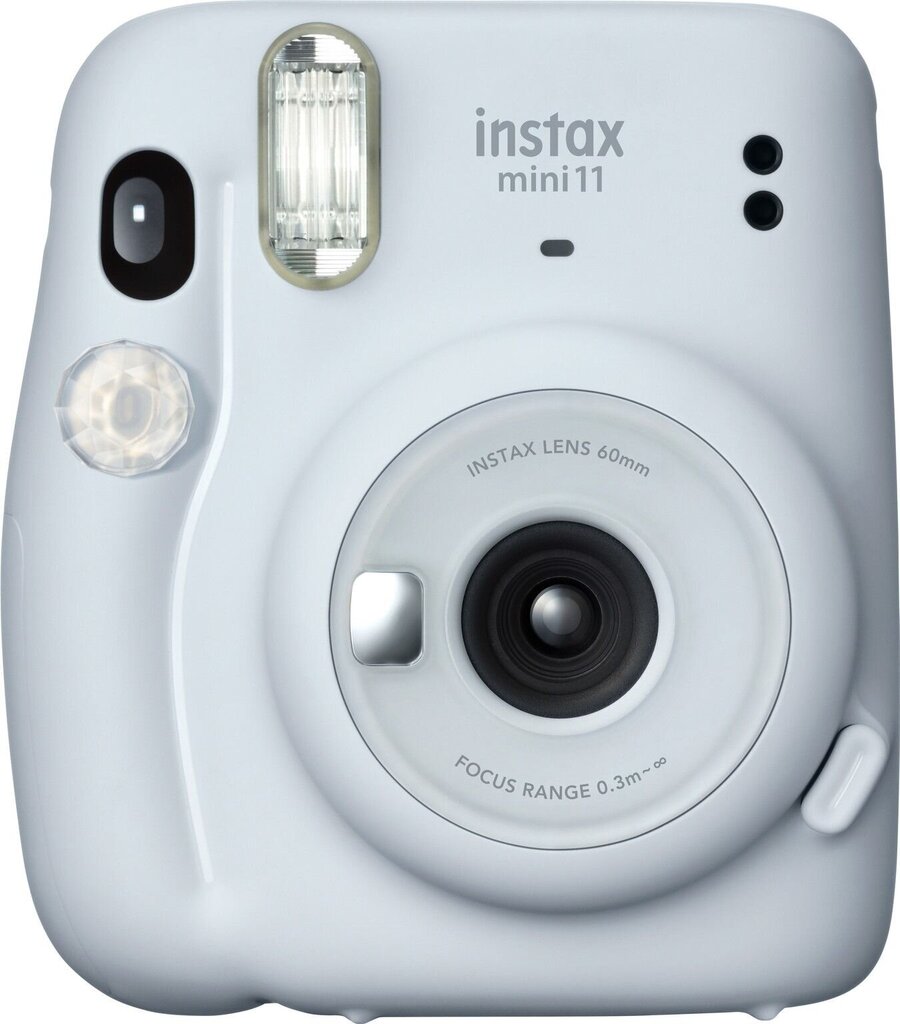 Kiirpildikaamera Fujifilm Instax Mini 11 + Instax Mini Glossy (10tk) , Ice White hind ja info | Kiirpildikaamerad | kaup24.ee