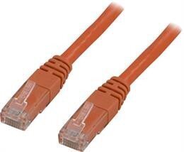 Patch кабель Deltaco TP-65-OR, RJ45 UTP (CAT 6), 5.0 м цена и информация | Кабели и провода | kaup24.ee