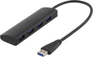 USB jaotur Deltaco UH-481, USB A, 0.3 m цена и информация | Адаптеры и USB-hub | kaup24.ee