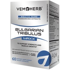 VemoHerb Bulgarian Tribulus Maxx (60 капсул) цена и информация | Стимуляторы тестостерона | kaup24.ee