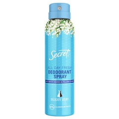 Naine spreideodorant Secret Delicate, 150 ml hind ja info | Deodorandid | kaup24.ee