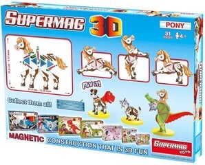 Magnetiline konstruktor Supermag 3D Ponis 0603 цена и информация | Конструкторы и кубики | kaup24.ee