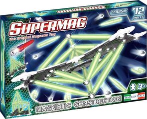 Магнитный конструктор Supermag Primary Glow, 0409, 72 д. цена и информация | Конструкторы и кубики | kaup24.ee