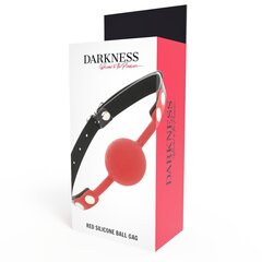 Suupall Darkness Res Silicone Gag, punane/must цена и информация | БДСМ и фетиш | kaup24.ee