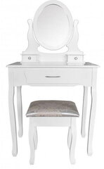 Косметический столик со стулом Sophia, белый цена и информация | Туалетные столики | kaup24.ee
