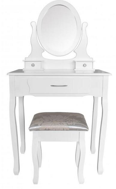 Tualettlaud tooliga Sophia, valge hind ja info | Meigilauad | kaup24.ee