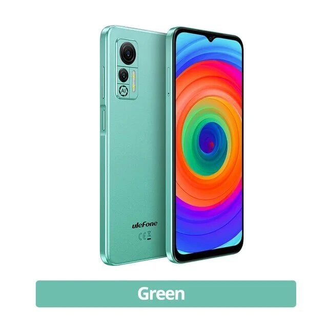 Ulefone Note 14 Pro 4G nutitelefon - Android 12, 6.52 - roheline, 3GB 16GB цена и информация | Telefonid | kaup24.ee