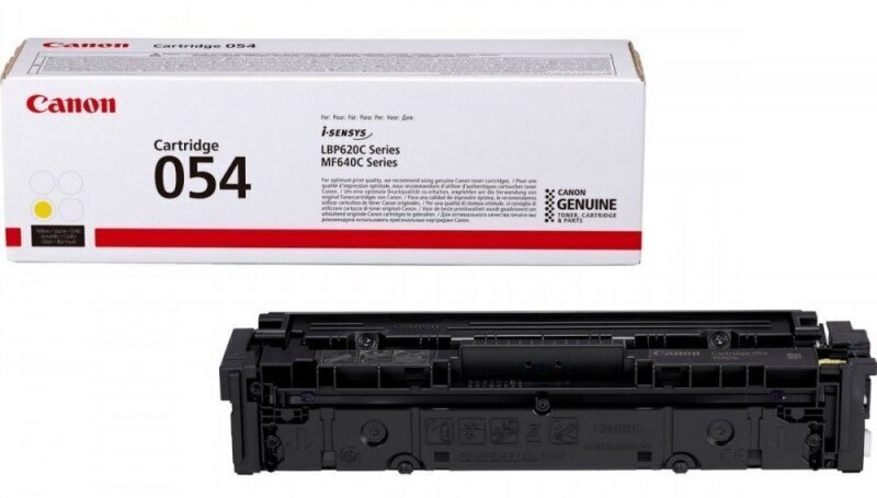 Canon 054 Toner cartridge, Yellow цена и информация | Laserprinteri toonerid | kaup24.ee