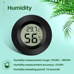 Mini digitaalne LCD termomeeter Hügromeeter Temperatuuri niiskus цена и информация | Измерители (температура, влажность, pH) | kaup24.ee