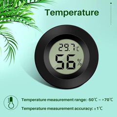 Mini digitaalne LCD termomeeter Hügromeeter Temperatuuri niiskus цена и информация | Измерители (температура, влажность, pH) | kaup24.ee