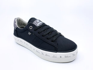 Wrangler tossud naistele JAVA Vulcanized Sneakers Cvs must hind ja info | Naiste spordi- ja vabaajajalatsid | kaup24.ee