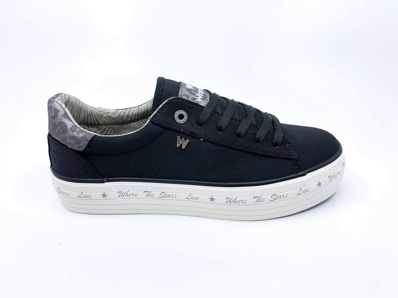 Wrangler tossud naistele JAVA Vulcanized Sneakers Cvs must hind ja info | Naiste spordi- ja vabaajajalatsid | kaup24.ee