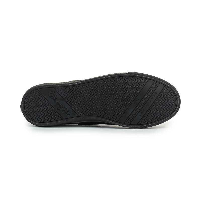 Wrangler tossud meestele MITOS SLIP ON Washed Canvas must цена и информация | Spordi- ja vabaajajalatsid meestele | kaup24.ee