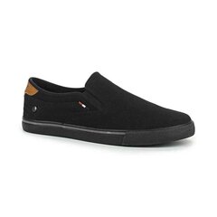 Обувь для мужчин Wrangler MITOS SLIP ON Washed Canvas, черная цена и информация | Кроссовки для мужчин | kaup24.ee