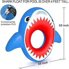 Täispuhutavad haipoid, ujumisvoodid, ujuvad täispuhutavad rannas цена и информация | Надувные и пляжные товары | kaup24.ee