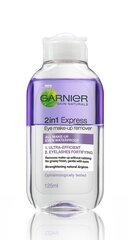 Silmameigieemaldaja Garnier Skin Naturals 2 in 1 Express 125 ml hind ja info | Garnier Kosmeetika, parfüümid | kaup24.ee