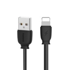 USB кабель Remax RC-134i Lightning 2.1A, черный 1.0 м цена и информация | Кабели для телефонов | kaup24.ee