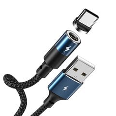 Магнитный USB кабель Remax FastCharging RC-102a Type-C 3A, черный, 1.2 м цена и информация | Кабели для телефонов | kaup24.ee