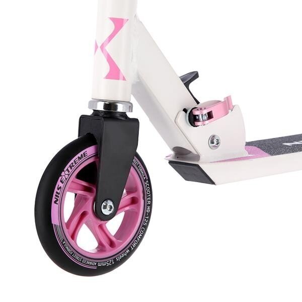 Tõukeratas Nils Extreme HD125, Pink-White hind ja info | Tõukerattad | kaup24.ee