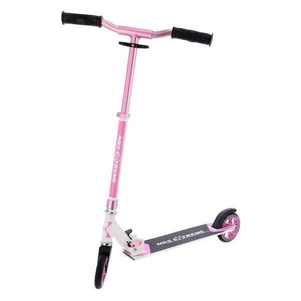 Tõukeratas Nils Extreme HD125, Pink-White hind ja info | Tõukerattad | kaup24.ee