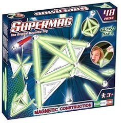 Магнитный конструктор Supermag Primary Glow, 0158, 48 д. цена и информация | Конструкторы и кубики | kaup24.ee