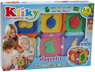 Образовательная игрушка-конструктор Supermag Kliky Fruits, 0018 цена и информация | Развивающие игрушки и игры | kaup24.ee
