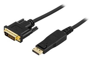 DP - кабель DVI-D Single Link DELTACO DP-2020, 20-pin ha - 18 + 1-pin ha, 2 м цена и информация | Кабели и провода | kaup24.ee