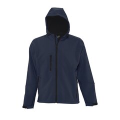 Veekindel ja tuulekindel tumesinine kapuutsiga meeste softshell-jakk REPLAY MEN hind ja info | Meeste joped | kaup24.ee