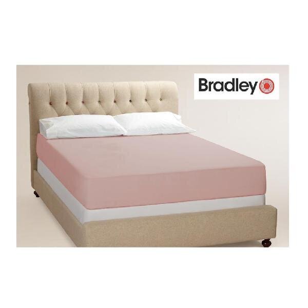 Bradley kummiga voodilina, 90 x 200 cm, vana roosa hind ja info | Voodilinad | kaup24.ee