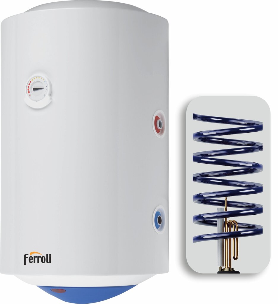 Elektriline veeboiler Ferroli CALYPSO MT100 vertikaalne (6 spiraali) цена и информация | Boilerid | kaup24.ee