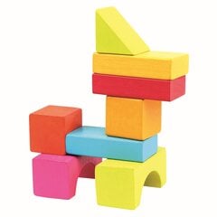 Puidust värvilised klotsid Bino, 100 tk. hind ja info | Imikute mänguasjad | kaup24.ee