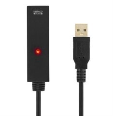 Deltaco USB2-EX20M, USB-A, 20 m hind ja info | Kaablid ja juhtmed | kaup24.ee